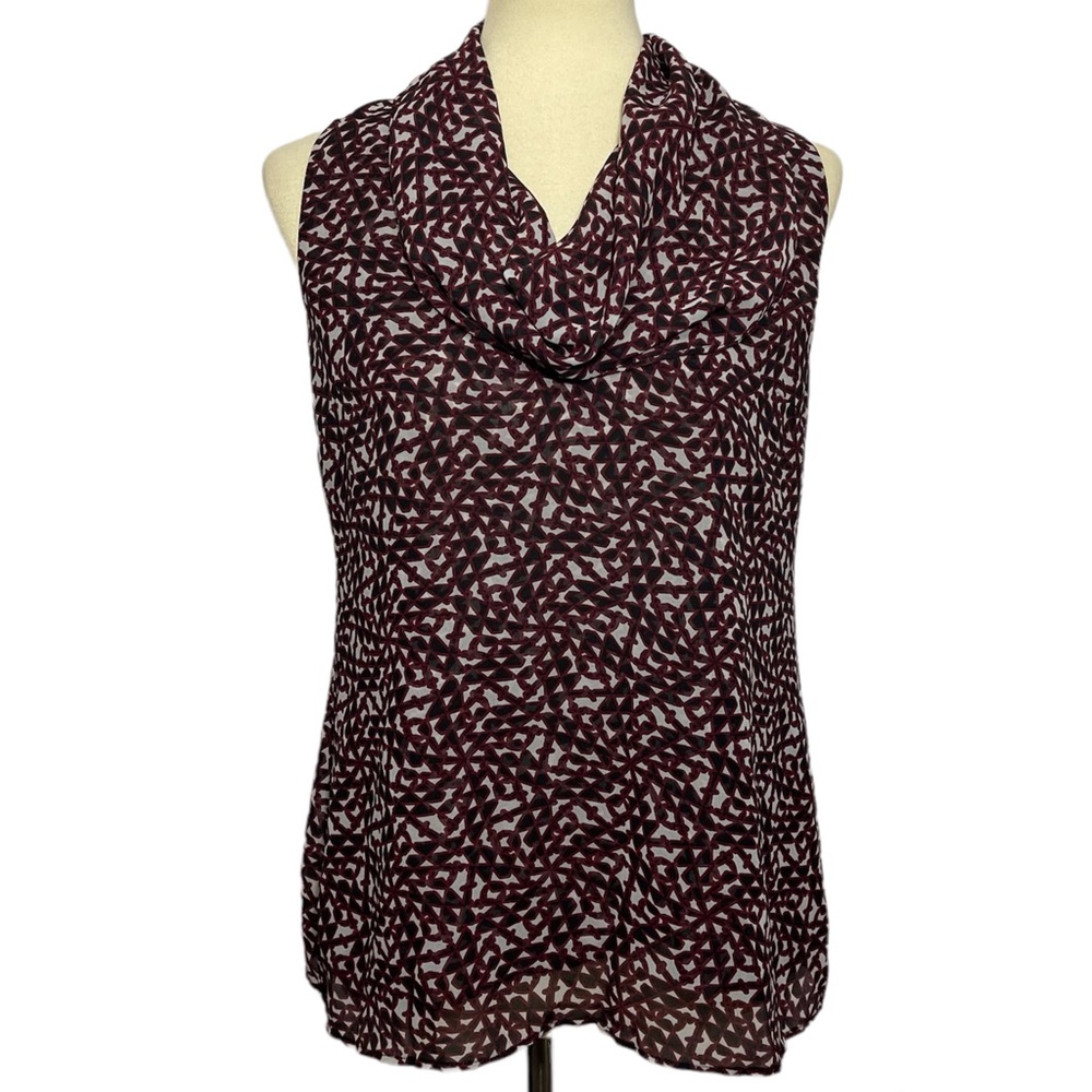 CAbi Venus Cowl Neck Sleeveless Blouse